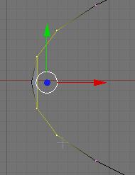 Press the AKEY to deselect the vertices. Go back to the left side of the petal.