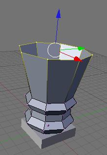 Scale out a bit. TAB to Object Mode. Select both the cube and circle objects.
