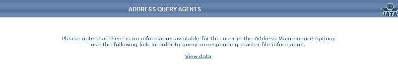 If there is n infrmatin available fr the agent queried, a message will be displayed infrming the user abut it.