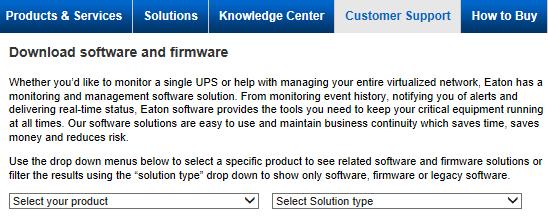 1. Download the software setups and the firmware Go to the Power Quality Website (http://powerquality.eaton.