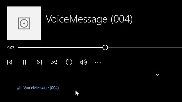 You can double click this attachment to listen to the voice message through your