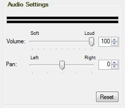 Audio Settings Voice Again allows you to adjust global audio settings in the Audio Settings panel located in the lower left side of the user-interface.