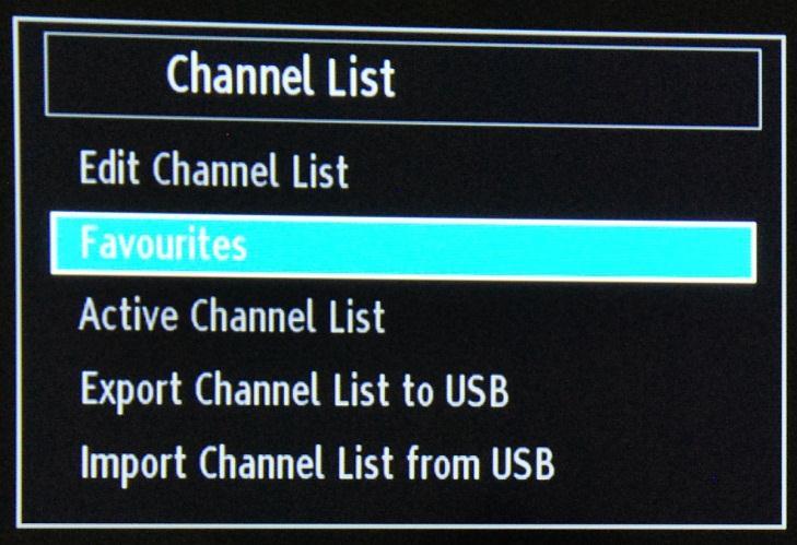 Select the TV channel with the up or down arrow buttons, and then select the Move function and press OK.