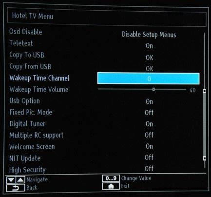 Press OK to copy settings to a USB device connected on the side USB connector.