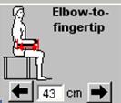 Elbow to Fingertip (middle figer) 43