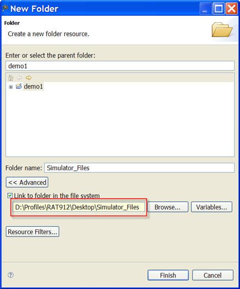 Chapter 4 Project 8. Click Finish. Figure 4-1. New Folder This will put the new folder into the project under CodeWarrior projects.