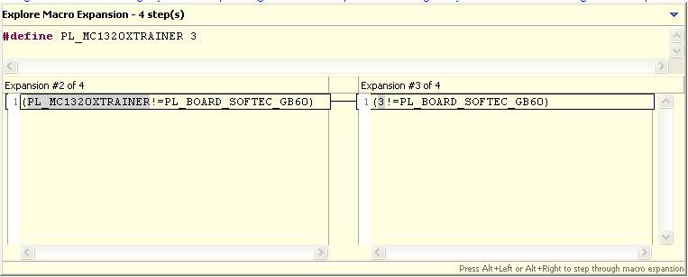 Editor Figure 2-18. Focus over Macro Expansion Using Alt+Left and Alt+Right you can step through the macro expansion.