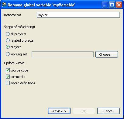 Search and Replace Action Figure 2-64. Rename global variable Dialog Box 2. Specify the new name for the variable. 3.