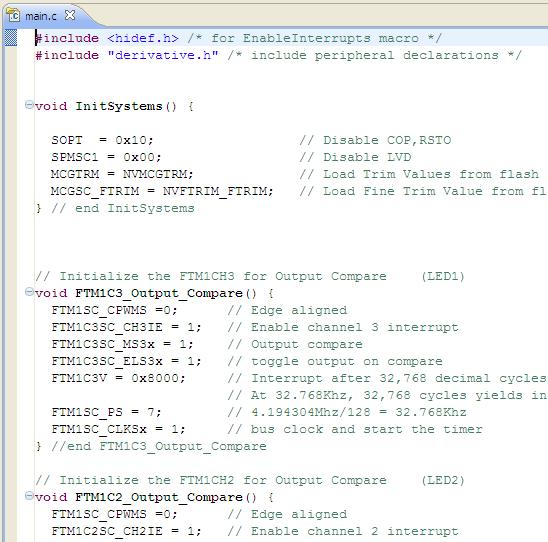 Chapter 2 IDE and Installation Figure 2-28. Editor With Folding Enabled To preview what is inside a folded region, you do not need to unfold it again.