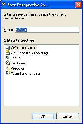 b. Click the desired tab to select the desired settings for tool bar, menu, command groups and shortcuts visibility. c. Click OK. The Customize Perspective - <perspective name> dialog box closes. 4.