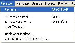 Search and Replace Action Figure 2-66. Refactor Menu Figure 2-67. Rename global variable Dialog Box 2.