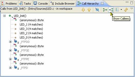 Show Callees 2.6.13 Why the project that I just created is not visible in the CodeWarrior Projects view?