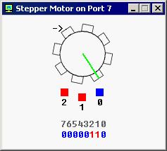 Stepper Motor When magnet is working it becomes red.