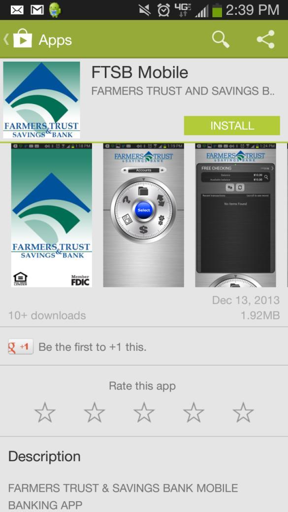 4. Tap the app, then click Install. 5.