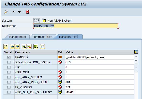 To do so, double-click in the system list on the system LU2 that you just created.