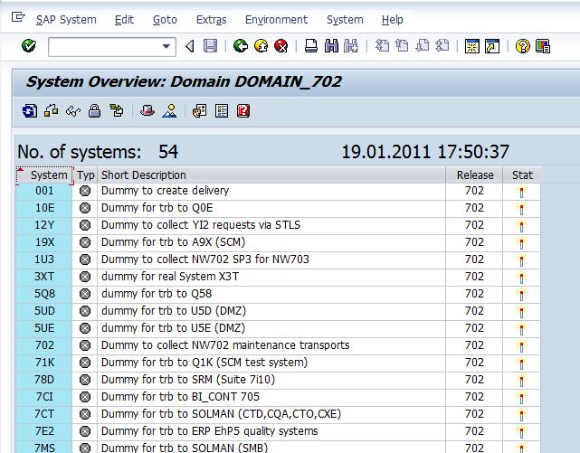 Go to the system overview in TMS and double-click on the system where you would like to extend the configuration.