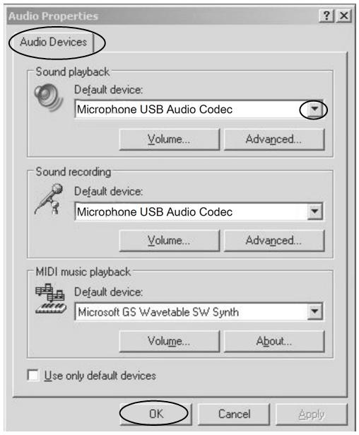 Solution2: Vista and Windows 7: Click Start and go to the Control Panel. Find and click the Sound icon. Click the Playback tab and change the playback device. Click ok.