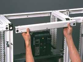 Partitions are easily removed for servicing operations. Comb busbars are fully insulated.