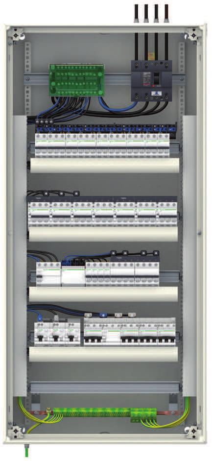 Examples of switchboard configurations Incomer NG160 A Incoming cables via top Conig_4ok.