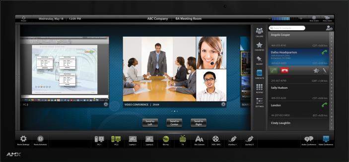 interface designed specifically for dedicated room control has been significantly enhanced to include a new G5 Graphic Engine to provide even faster and smoother animations and transitions, and we