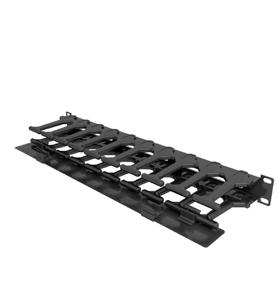 VERTIV VR RACK CABLE MANAGEMENT Horizontal Cable Organizers with Metal D Rings 19" rack mounted cable routing panels with D rings provide the solution for loose cables in the front or rear of your