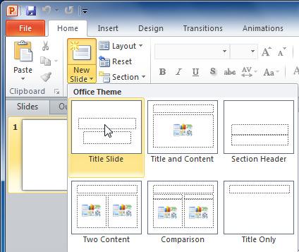 Slide layouts Placeholders are arranged in different layouts that can be applied to existing slides or chosen when you insert a new slide.