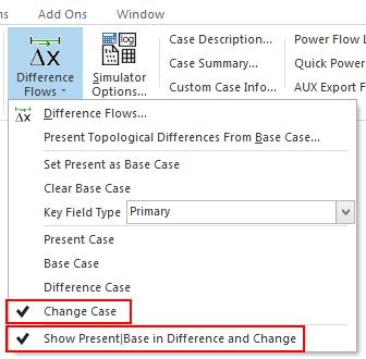 User Interface Changes Difference Case Tool modes Present Case, Base Case, Difference Case New: Change Case Only shows values which are different between the two