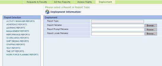 Report Creation Process in Cognos ReportNet 15 The related model used by the custom report should be already deployed on Cognos ReportNet Develop and test the custom report using Cognos Report Studio