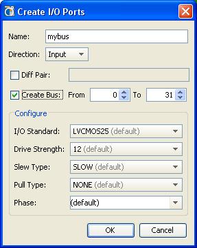 Step 5: Creating and Configuring I/O Ports Step 5: Creating and Configuring I/O Ports I/O Ports can be created and configured interactively. Creating and Configuring a New I/O Bus Port Called mybus 1.