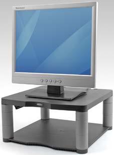 Fellowes Monitor Riser Premium Raises monitor to most comfortable viewing height which reduces