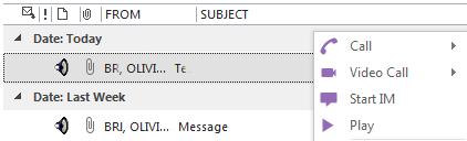 In the Outlook ribbon of the home tab, the contact tab or the message window. In the contextual menu by right clicking on email, contact,. In the respond menu of Outlook. In contact card.