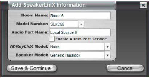 Chapter 2: SLX300 Setup The SLX300 is setup for use in a commercial or residential network using the StreamNet Dealer Setup program and the StreamNet Dealer Setup manual.