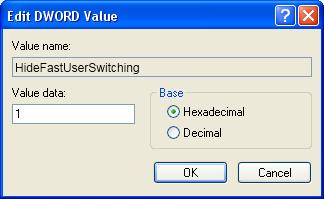 Section III. Software Requirements Special Note for Windows Users: Fast User Switching Method B: Access the Registry 1. Select [Start], type regedit.