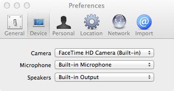 Change Preferences To See/Edit Device Preferences Select the Device tab to display the dialog shown below. Figure 61: Device Preferences dialog Step 2.
