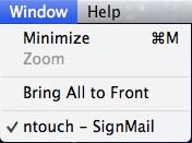 These are standard menus used for most Mac OS X applications. Step 2.