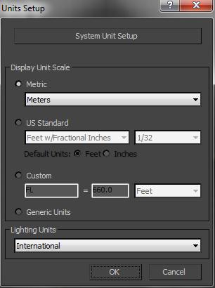 Units Setup: Set The Units Setup dialog establishes the unit display method, giving you the choice between generic units and standard units (feet and inches, or metric).