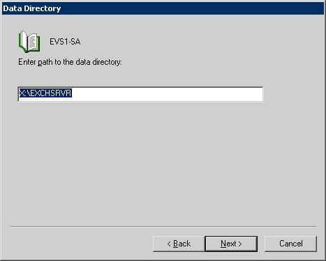 216 Deploying SFW with MSCS: New Exchange installation Creating an Exchange virtual server group (Exchange 2003) 5 In the Dependencies dialog box, select the Network Name and Volume Manager Disk