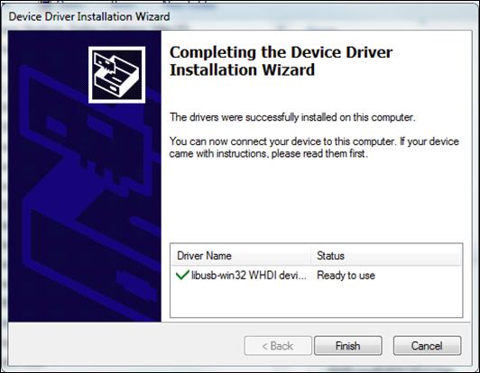 Downloading and Installing Wireless Device Driver STEP 7. Once the Wireless Device Driver installation is complete the following screen will appear.