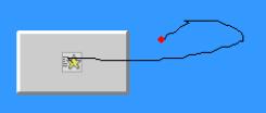 4. Click the Set Motion Path button. The mouse cursor changes indicating that you can draw a motion path. 5. After the freehand is drawn, a path will be attached to the object.