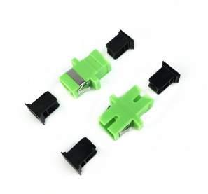 The adapters are color coded allowing easy identification of the adapter type.