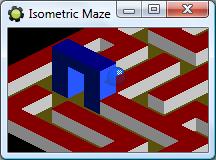 For each fixed element we set its depth in the Create event. For the ball we set it in the End Step event. For the rest the game is largely the same as a simple maze game.