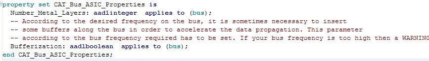 AADL Modeling Examples ASIC Buses Define two bus property
