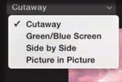 You can make adjustments to the Cutaway affecting opacity and length.