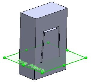 Finally use a clipping plane to reveal and check the resulting cavity within the block.