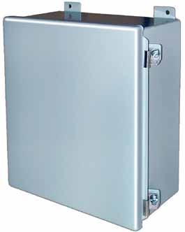 SYSTEM COMPONENTS - NEMA ENCLOSURES NEMA 4 HINGED ENCLOSURE C0MISC10AE1- (17M11) The NEMA 1 Hinged Enclosure is an optional enclosure that is available for the Network Control Panel and Network Modem