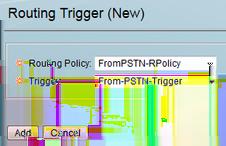 Policy to link to a Trigger trigger routing sequence 2 policy FromPSTN-RPolicy condition From-PSTN-Trigger Full Configuration Note: show configuration active verbose will show the entire