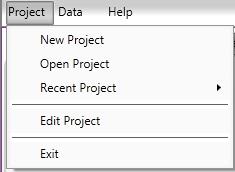Table 2. Home Page Components MGI and Features Number Name Functions 1 Project Area 1. New Project: Create new project. 2. Open Project: Open an exist project.