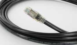 CAT 5E CABLE High Reliability Cat 5e Ethernet Cable & Cordsets ROHS compliant General Construction A 4 pair, 24 AWG, 100 Ohm SFTP round patch cable, designed to the ISO / IEC 11801 Category 5e