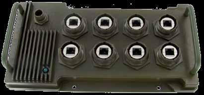 rjsmlac-8mg managed Military Ethernet Switch, RJFTV connectors - 8 Gigabit ports Military ethernet switch for harsh environment - Fully MIL-STD compliant s RJSMLAC 8MG is a MIL-STD Fully managed