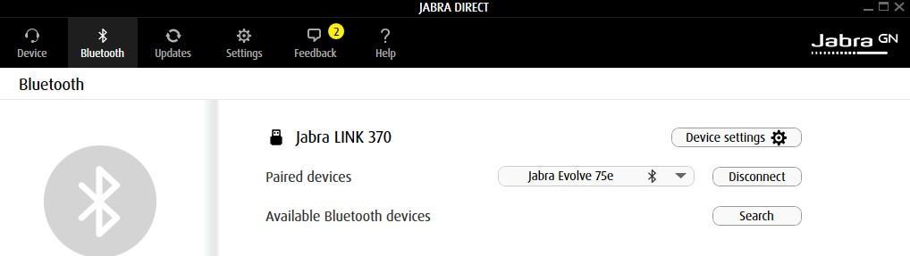 8. Configure Jabra Evolve 75e Headset solution This section covers the steps to integrate Jabra Evolve 75e Headsets with one-x Communicator, including: Installing the Jabra Direct software Connect